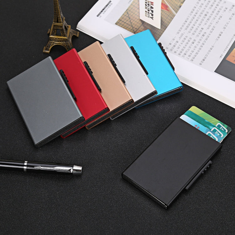 RFID Anti-Theft And Anti-Magnetic Aluminum Alloy Credit Card Case(Blue) - Antimagnetic RFID Package by buy2fix | Online Shopping UK | buy2fix