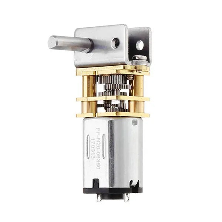 GW12N20 Worm Gear Low Speed Motor Ultra Mini Gear Power-Off Self-Locking Motor For Smart Car Robot(12V 200RPM) - Motor Module by buy2fix | Online Shopping UK | buy2fix