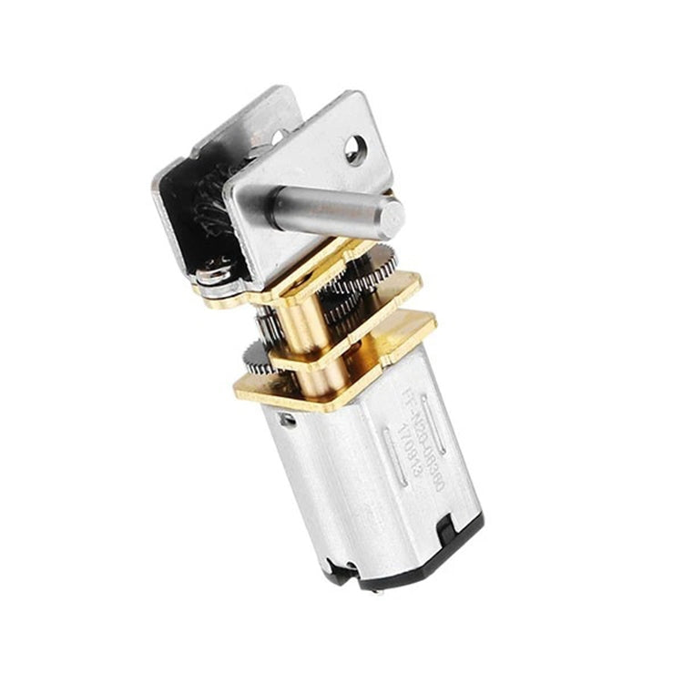GW12N20 Worm Gear Low Speed Motor Ultra Mini Gear Power-Off Self-Locking Motor For Smart Car Robot(12V 200RPM) - Motor Module by buy2fix | Online Shopping UK | buy2fix