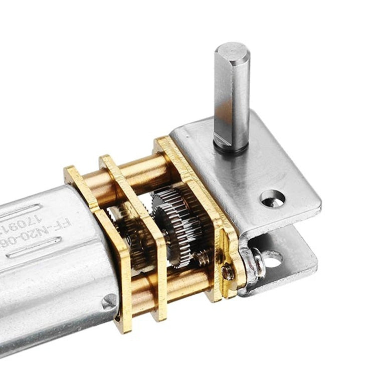 GW12N20 Worm Gear Low Speed Motor Ultra Mini Gear Power-Off Self-Locking Motor For Smart Car Robot(12V 200RPM) - Motor Module by buy2fix | Online Shopping UK | buy2fix