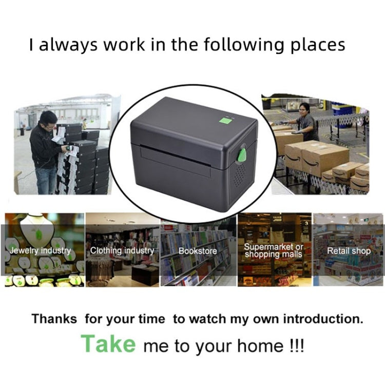 Xprinter XP-108B 4 Inch 108mm Label Printer Thermal Barcode Printer ,Model: USB by Xprinter