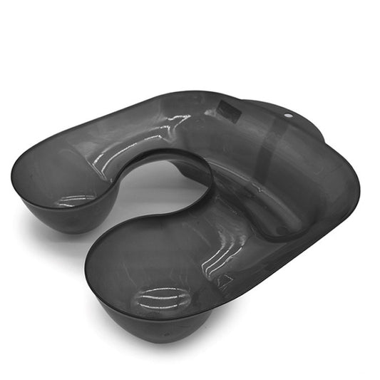 Potion Tank Shoulder Rest Hair Salon Curly Hair Perm Dye Transparent Shoulder Rest Hairdressing Tools(Brown) by buy2fix