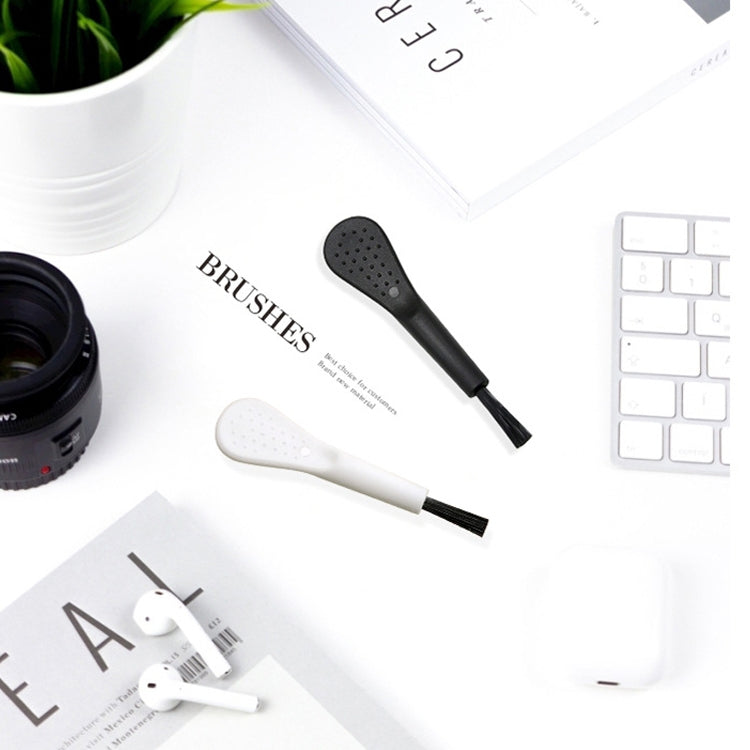 100 PCS ZX-008 Plastic Mini Brush Mobile Phone Screen Mosquito Killer Lamp Humidifier Keyboard Cleaning Brush(White Handle Black Hair) by buy2fix