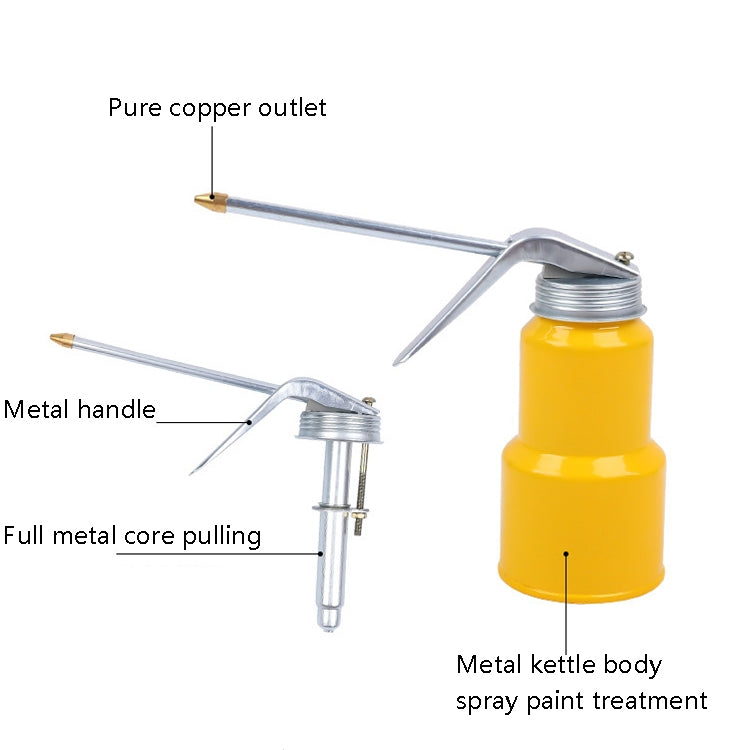 4 PCS CY-0085 Home Long Mouth Injection Device Machine Oil Pot Manual Lubrication Gear Oil Filler, Style: Metal 300ml - Hand Tool Sets by buy2fix | Online Shopping UK | buy2fix