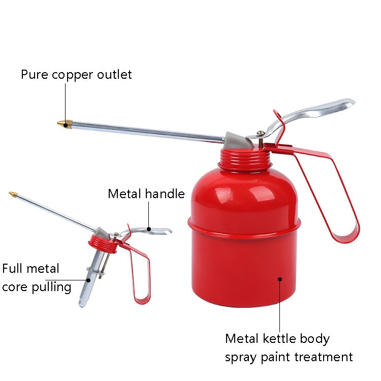 4 PCS CY-0085 Home Long Mouth Injection Device Machine Oil Pot Manual Lubrication Gear Oil Filler, Style: Metal 500ml - Hand Tool Sets by buy2fix | Online Shopping UK | buy2fix
