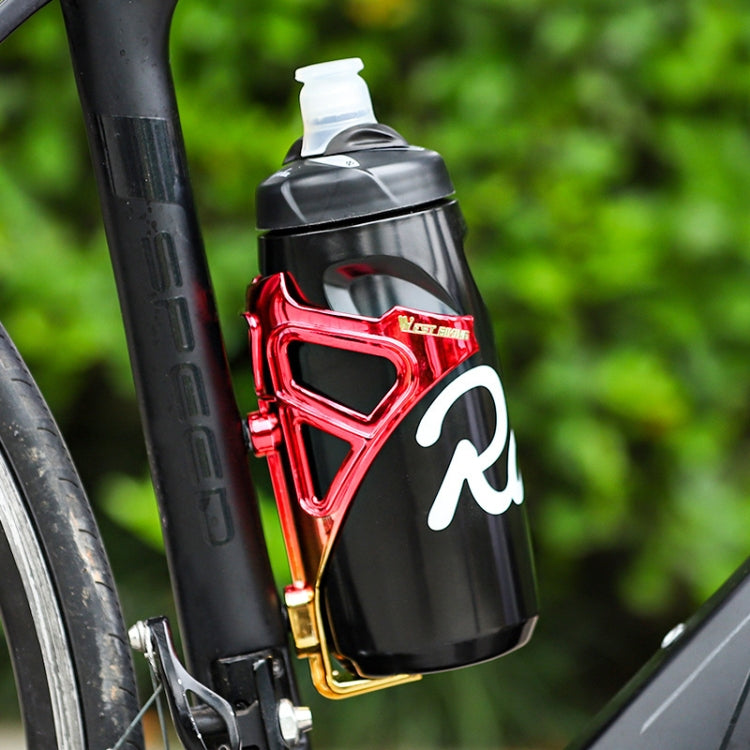 WEST BIKING YP0704033 Bicycle Gradient Water Bottle Holder PC Colorful Cup Bracket(Black Silver Gradient) by WEST BIKING