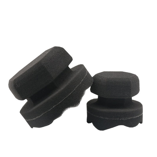 Hand-Grabbing Waves High Density Car Tire Wax Sponge Leather Wax Sponge, Specification: Small by buy2fix