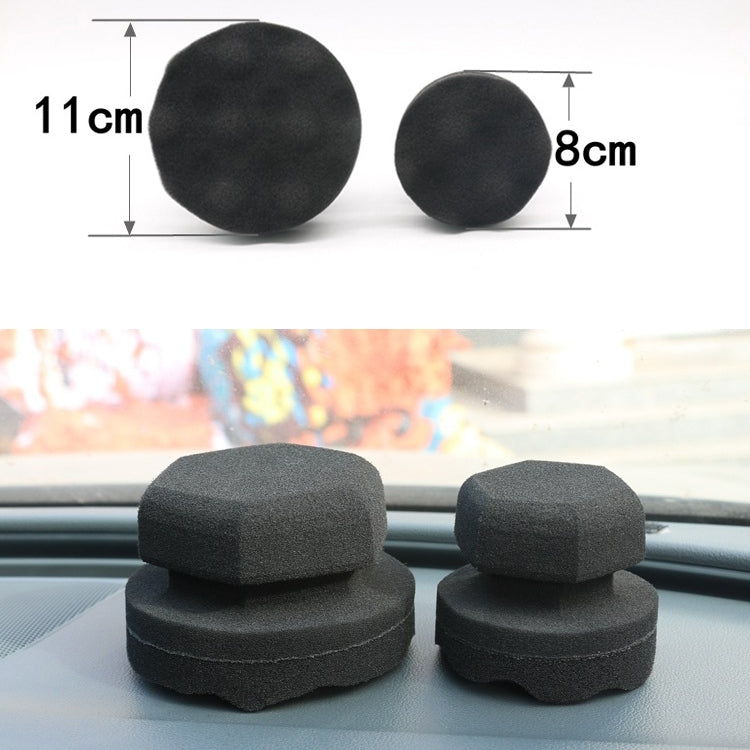 Hand-Grabbing Waves High Density Car Tire Wax Sponge Leather Wax Sponge, Specification: Small - Car Washer & Accessories by buy2fix | Online Shopping UK | buy2fix
