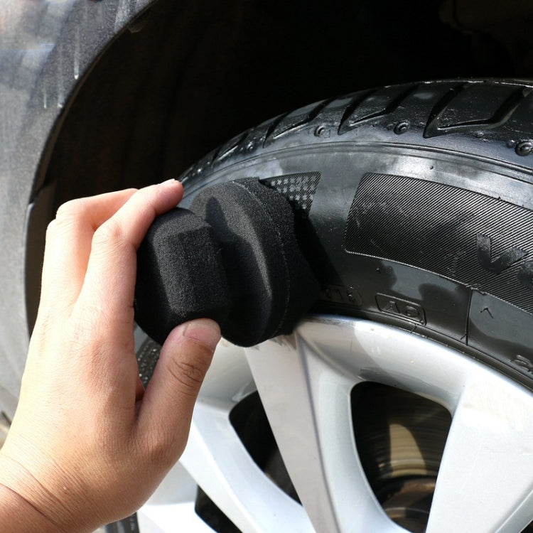Hand-Grabbing Waves High Density Car Tire Wax Sponge Leather Wax Sponge, Specification: Small - Car Washer & Accessories by buy2fix | Online Shopping UK | buy2fix