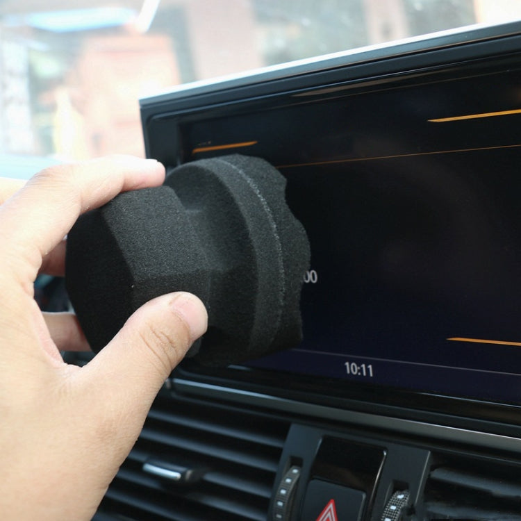 Hand-Grabbing Waves High Density Car Tire Wax Sponge Leather Wax Sponge, Specification: Large - Car Washer & Accessories by buy2fix | Online Shopping UK | buy2fix