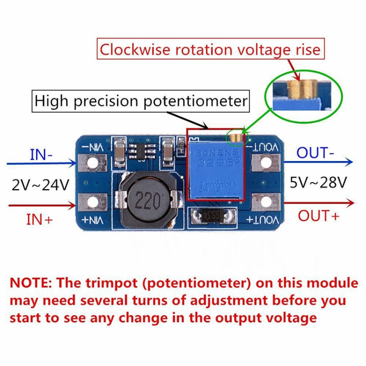 5 PCS HW-183 2A Boost Board DC Boost Module Car / Charging / USB / High Power Conversion Module by buy2fix
