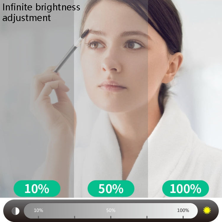 14 LEDs Mirror Front Light Dimmable Makeup Mirror USB Touch Control Light(White Light) - Night Lights by buy2fix | Online Shopping UK | buy2fix