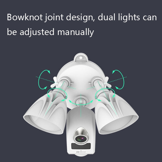 LC1C Garden Lamp Monitor Night Vision Life Waterproof Family Surveillance Camera, CN Plug(1080P) by buy2fix