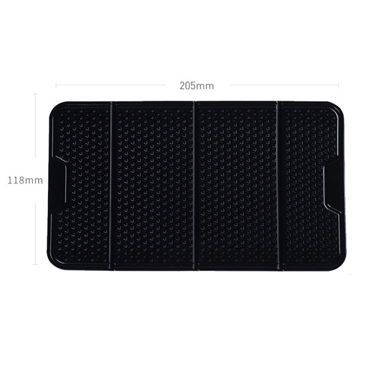 2 PCS R-1337 Multifunctional Folding Bracket Car Center Console Adhesive Bracket Mobile Phone Anti-Slip Mat Storage Mat(Black) by buy2fix