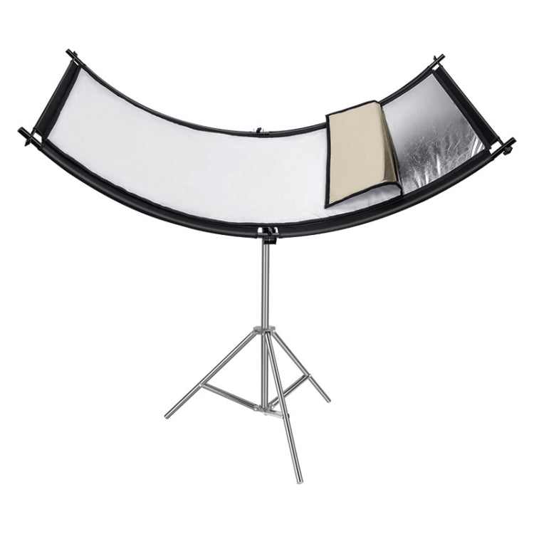 FOMITO U-Shaped Curved Photo Studio Reflector Board 4 In 1 Gold Silver White Black Reflective Board - Camera Accessories by buy2fix | Online Shopping UK | buy2fix
