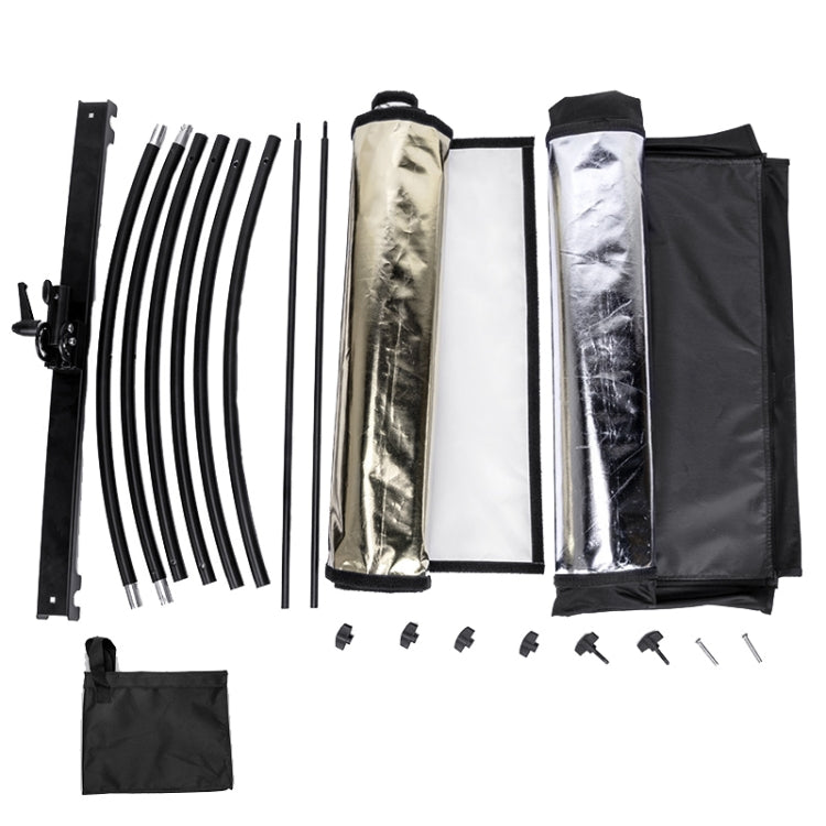FOMITO U-Shaped Curved Photo Studio Reflector Board 4 In 1 Gold Silver White Black Reflective Board - Camera Accessories by buy2fix | Online Shopping UK | buy2fix
