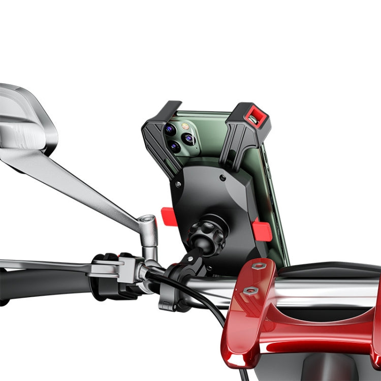 Kewig Reflection To Fall Shockproof Bicycle Bracket Motorcycle Four-Claw Mobile Phone Holder(M113-A) - Holder by Kewig | Online Shopping UK | buy2fix