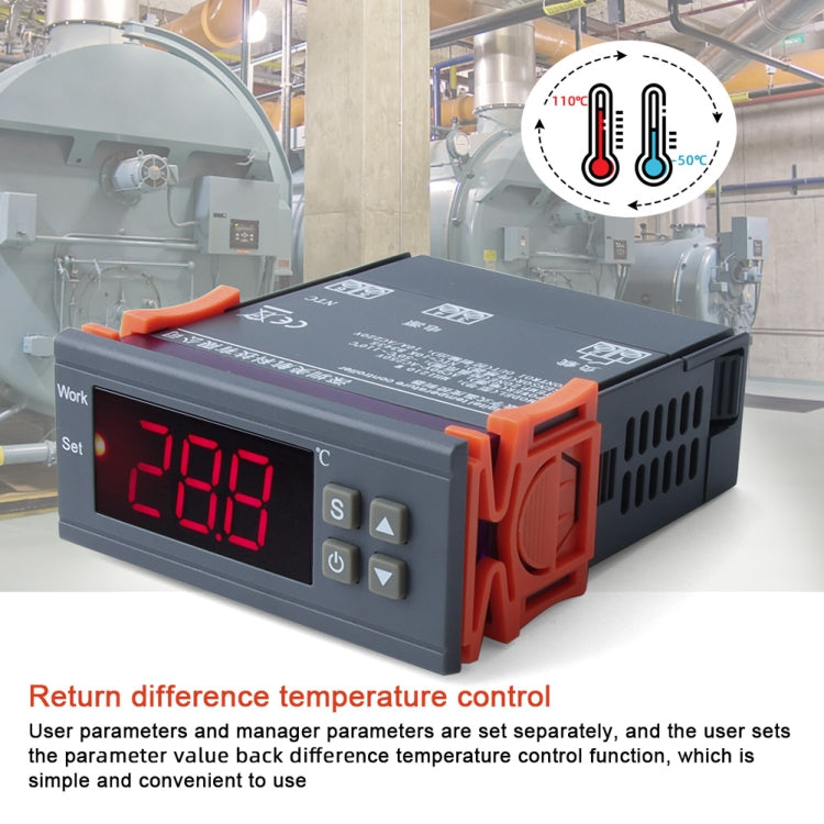 MH-1210W Digital LCD Temperature Controller Thermocouple Thermostat Regulator with Sensor Termometer, Temperature Range: -50 to 110 Degrees Celsius - Thermostat & Thermometer by buy2fix | Online Shopping UK | buy2fix