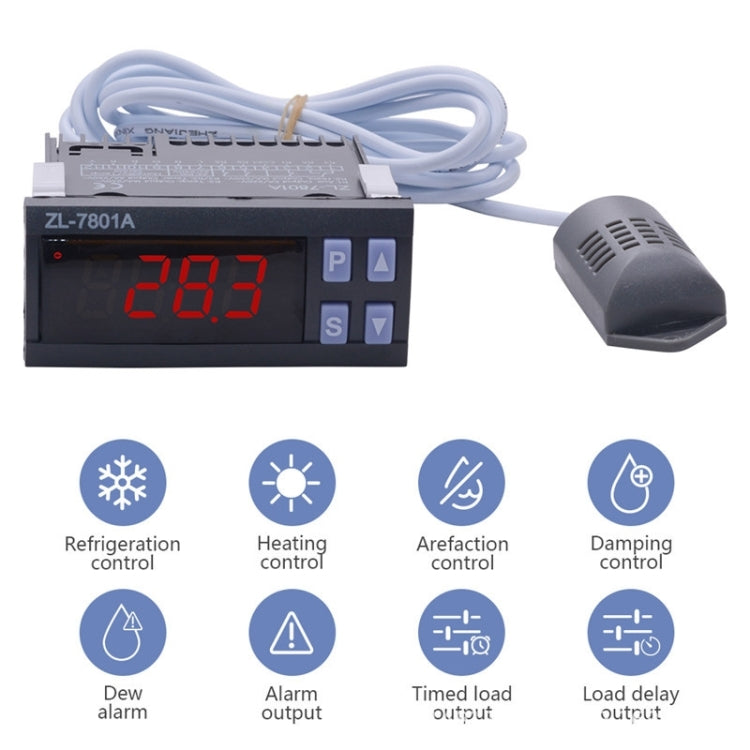 ZL-7801A Dual Output Intelligent Temperature And Humidity Conductor Automatic Temperature Conductor - Thermostat & Thermometer by buy2fix | Online Shopping UK | buy2fix