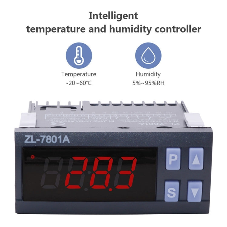 ZL-7801A Dual Output Intelligent Temperature And Humidity Conductor Automatic Temperature Conductor - Thermostat & Thermometer by buy2fix | Online Shopping UK | buy2fix