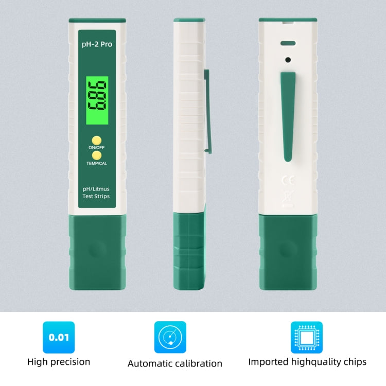 PH-2 Pro Litmus Tester Litmus Test Paper Color Change PH Meter Water Quality Meter - PH & Moisture Meter by buy2fix | Online Shopping UK | buy2fix