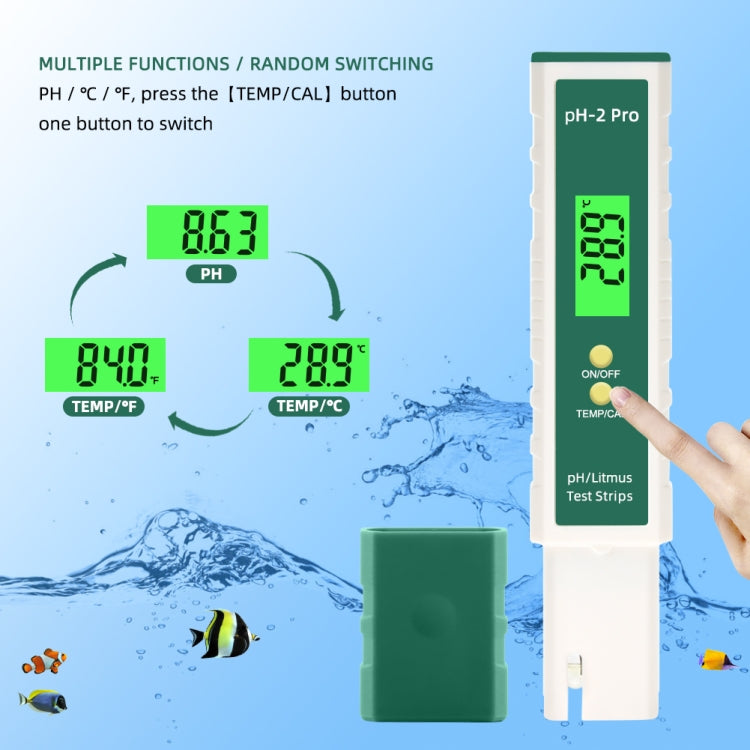 PH-2 Pro Litmus Tester Litmus Test Paper Color Change PH Meter Water Quality Meter - PH & Moisture Meter by buy2fix | Online Shopping UK | buy2fix