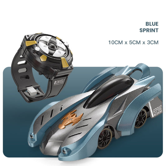 Remote Control Wall Climbing Car Mini Electric Remote Control Car Children Toy(Blue Break Watch RC Edition) by buy2fix