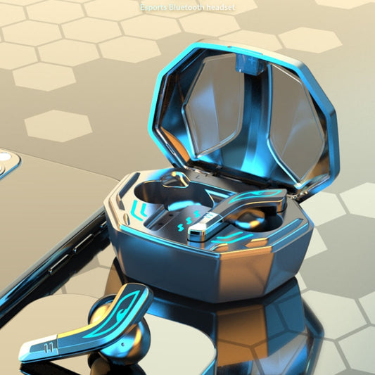 MD158 TWS Wireless Bluetooth 5.2 Game Headphones Low Delay HI-FI Earphone With Breathing Light(Black) by buy2fix