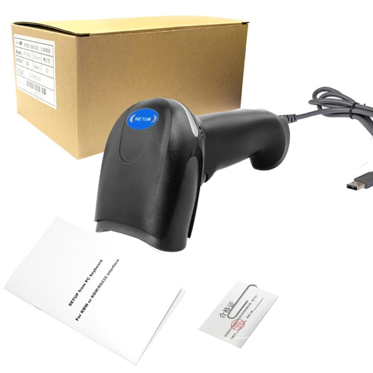 NETUM F6 Anti-Slip And Anti-Vibration Barcode Scanner, Model: Wireless Laser by buy2fix