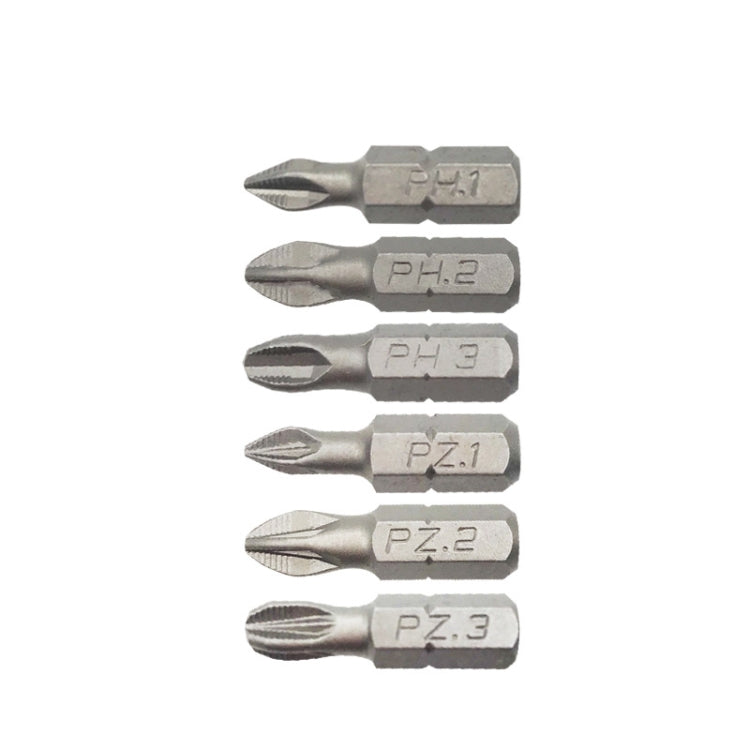 6PCS/set 25mm Strong Magnetic Hand Drill Screwdriver Mouth Anti-Slip Screwdriver Bit - Drill & Drill Bits by buy2fix | Online Shopping UK | buy2fix
