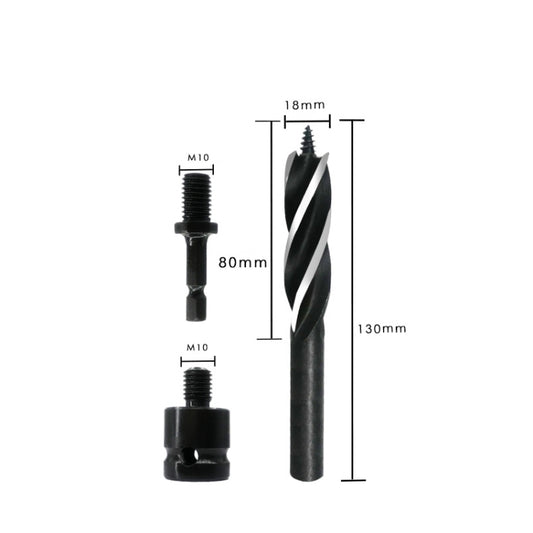 Electric Wrench Hole Opener Woodman Door Lock Rhinestone Drill Template Rejection Drill Bit, Model: 18mm - Drill & Drill Bits by buy2fix | Online Shopping UK | buy2fix