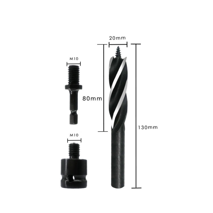 Electric Wrench Hole Opener Woodman Door Lock Rhinestone Drill Template Rejection Drill Bit, Model: 20mm - Drill & Drill Bits by buy2fix | Online Shopping UK | buy2fix