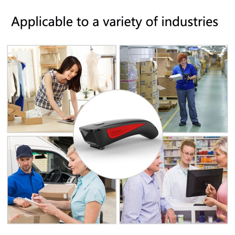 NETUM C750 Wireless Bluetooth Scanner Portable Barcode Warehouse Express Barcode Scanner, Model: C750 Two-dimensional by NETUM