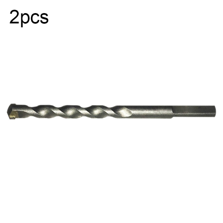 2pcs Hand Electric Drill Shock Drill Wall Mix Soil Cement Wall Construction Drill Bit, Model: 10x110mm Triangle Handle - Drill & Drill Bits by buy2fix | Online Shopping UK | buy2fix