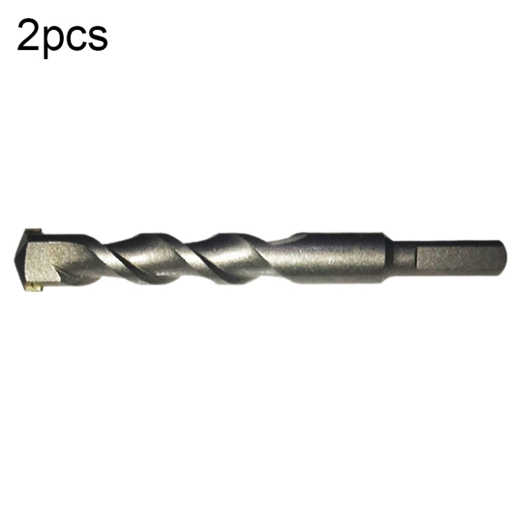 2pcs Hand Electric Drill Shock Drill Wall Mix Soil Cement Wall Construction Drill Bit, Model: 16x150mm Triangle Handle - Drill & Drill Bits by buy2fix | Online Shopping UK | buy2fix