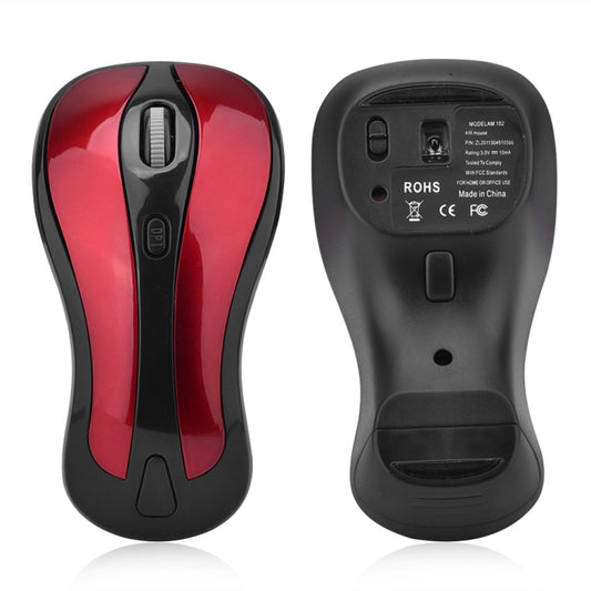 PR-01 1600 DPI 7 Keys Flying Squirrel Wireless Mouse 2.4G Gyroscope Game Mouse(Black Red) by buy2fix