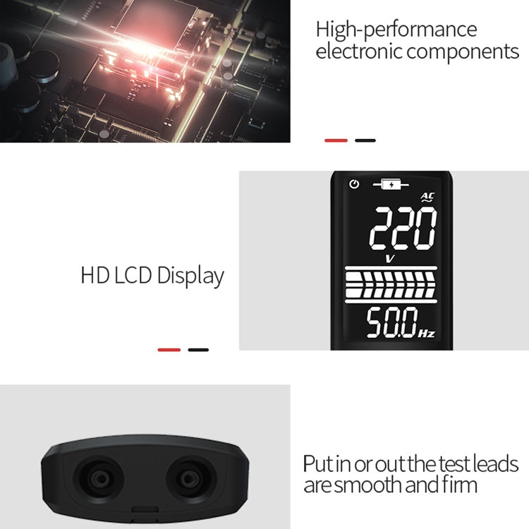 BSIDE Dual-Mode Smart Large-Screen Display Multimeter Electric Pen Portable Voltage Detector, Specification: ADMS1 by BSIDE