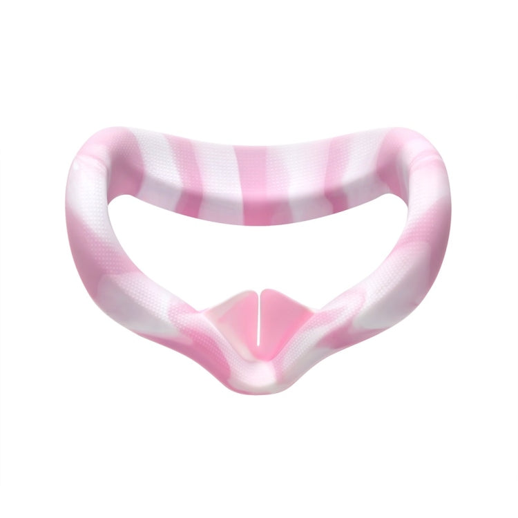 VR Silicone Eye Cover Anti-Sweat And Decontamination Color VR Goggles For Oculus Quest 2(White Pink) - VR Accessories by buy2fix | Online Shopping UK | buy2fix