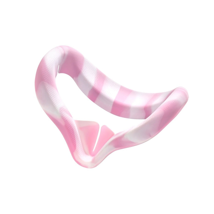 VR Silicone Eye Cover Anti-Sweat And Decontamination Color VR Goggles For Oculus Quest 2(White Pink) - VR Accessories by buy2fix | Online Shopping UK | buy2fix