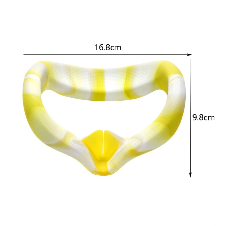 VR Silicone Eye Cover Anti-Sweat And Decontamination Color VR Goggles For Oculus Quest 2(White Pink) - VR Accessories by buy2fix | Online Shopping UK | buy2fix