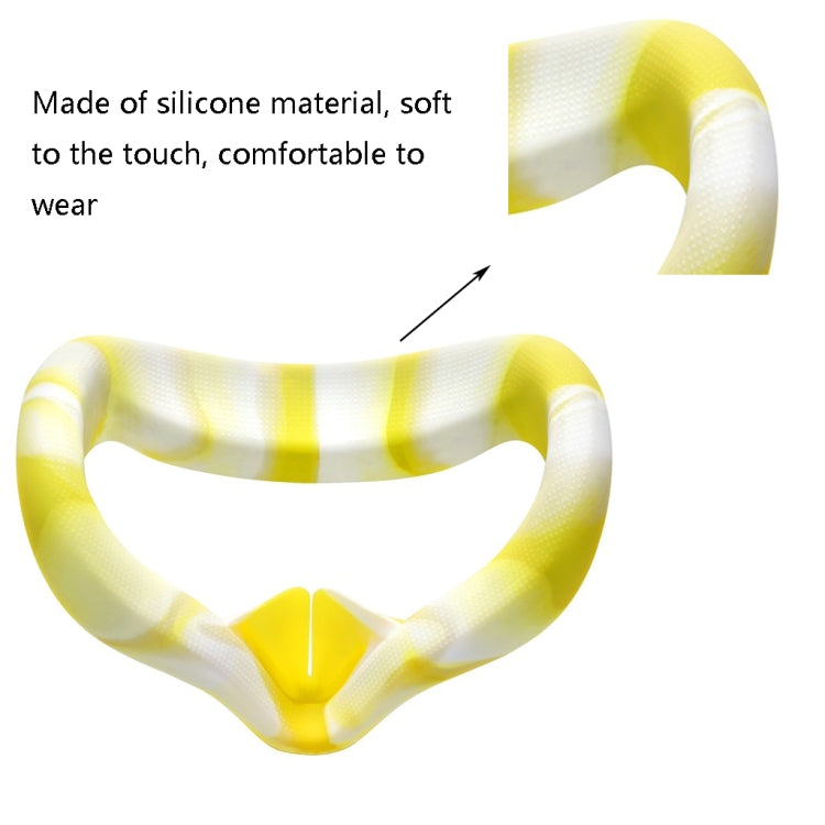 VR Silicone Eye Cover Anti-Sweat And Decontamination Color VR Goggles For Oculus Quest 2(White Pink) - VR Accessories by buy2fix | Online Shopping UK | buy2fix