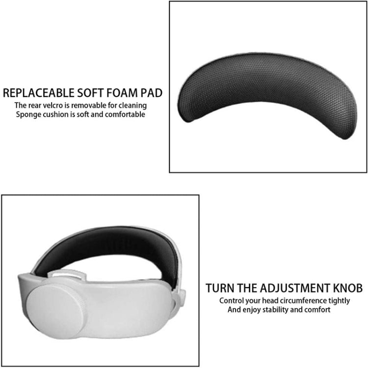 VR Comfortable Do Not Press Your Face Headset Ergonomic VR Headset For Oculus Quest2 - VR Accessories by buy2fix | Online Shopping UK | buy2fix