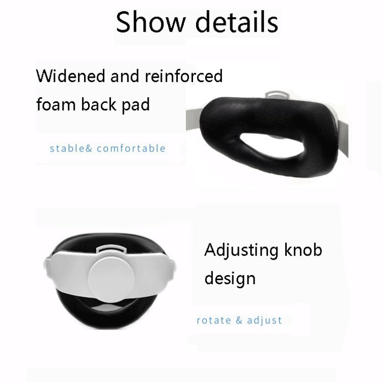 Comfortable Ergonomic VR Headset For Oculus Quest2 - VR Accessories by buy2fix | Online Shopping UK | buy2fix