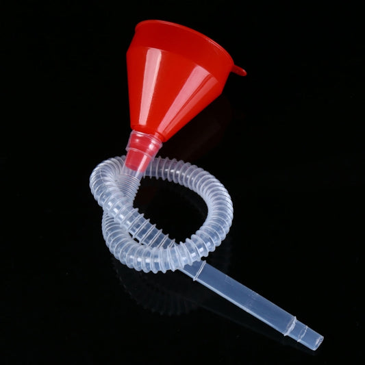 Pour Oil Tool Car Motorcycle Truck Vehicle Plastic Filling Funnel with Soft Pipe by buy2fix