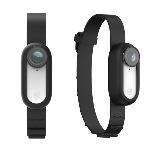 Sunnylife IST-Q9335 Camera Strap Silicone Protective Cover Wristband Palm Backpack Bicycle Strap Cat Collar For Insta360 GO2(Black) by Sunnylife