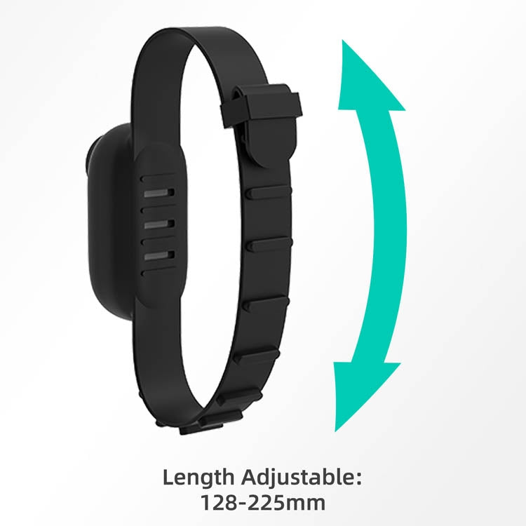 Sunnylife IST-Q9335 Camera Strap Silicone Protective Cover Wristband Palm Backpack Bicycle Strap Cat Collar For Insta360 GO2(Black) - Others by Sunnylife | Online Shopping UK | buy2fix