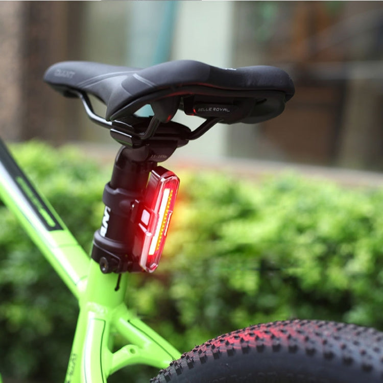 Bicycle Light USB Charging LED Warning Light Night Riding COB Tail Light, Specification: 7505C Red White Blue Light by buy2fix