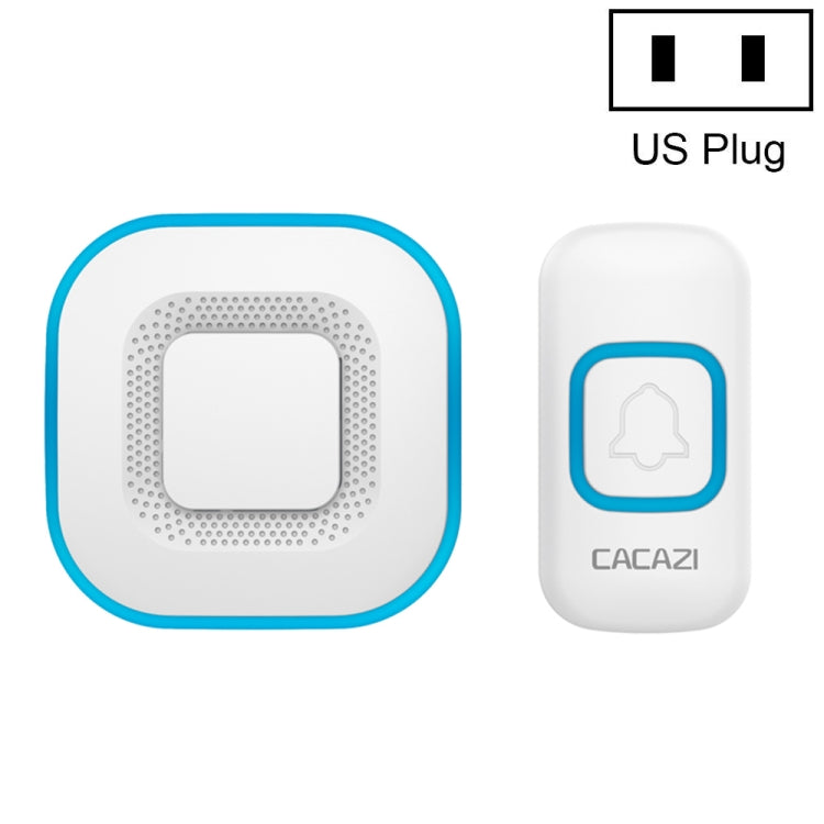 CACAZI V028F Wireless Music Doorbell without Battery, Plug:US Plug(White) - Wireless Doorbell by CACAZI | Online Shopping UK | buy2fix