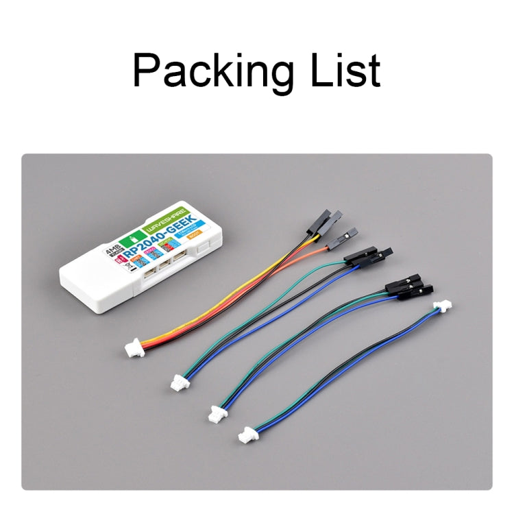 Waveshare 25394 RP2040-GEEK Development Board, Based On RP2040 Microcontroller, With 1.14inch 65K Color LCD by Waveshare