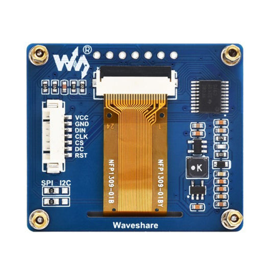 Waveshare 1.54 Inch OLED Display Module, 128×64 Resolution, SPI / I2C Communication(White) by Waveshare
